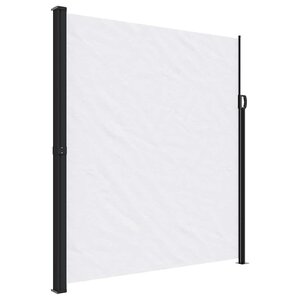 vidaXL Auvent latéral rétractable blanc 220x500 cm