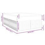 vidaXL Sommier à lattes de lit et matelas Gris foncé 160x200cm Velours