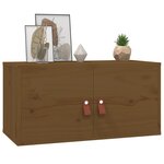 vidaXL Armoires murales 2Pièces Marron miel 60x30x30cm Bois de pin massif