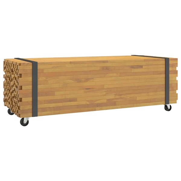 vidaXL Table basse 110x45x35 cm bois massif de teck