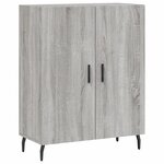 vidaXL Buffet haut Sonoma gris 69 5x34x180 cm Bois d'ingénierie