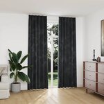 vidaXL Rideaux occultants et crochet 2Pièces Velours Anthracite 140x245cm