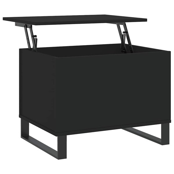 vidaXL Table basse Noir 60x44 5x45 cm Bois d'ingénierie