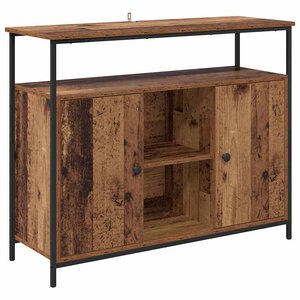 vidaXL Buffet Bois Ancien 100 x 35 x 80 cm Bois d'ingénierie
