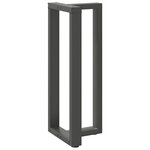 vidaXL Pieds de table de bar en forme de T  2 pièces  anthracite  40 x 35 x (100-101) cm  acier