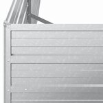 vidaXL Lit surélevé de jardin 160x80x45 cm Acier galvanisé Argenté