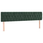 vidaXL Sommier à lattes de lit avec matelas LED Vert foncé 180x200 cm