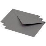 Paquet de 20 Enveloppes 125x138 gris acier Clairefontaine