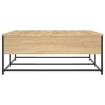 vidaXL Table basse chêne sonoma 100x99x40 cm bois d'ingénierie