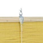 vidaXL Stores et Occultants avec des rideaux Jaune 140 x 160 cm Bambou