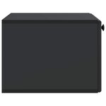 vidaXL Meuble TV mural 59 5 x 41 x 30 cm Noir Bois d'ingénierie