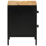 vidaXL Cabinet de chevet 40x35x50 cm Bois massif Mangue brut