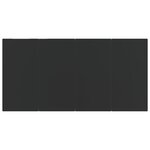 vidaXL Ensemble à manger de jardin 5 Pièces Noir