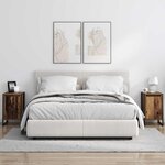 vidaXL Table de chevet 2 Pièces Bois Ancien 39 5 x 30 x 50 cm