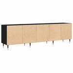 vidaXL Meuble TV Chêne noir 150 x 30 x 45 cm Bois d'ingénierie