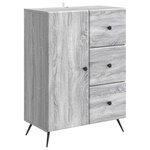vidaXL Buffet Sonoma gris 66 x 34 5 x 90 cm Bois d'ingénierie