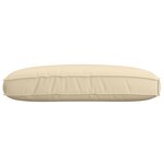 vidaXL Coussin pour assise de palette Beige 120 x 80 x 12 cm