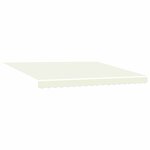 vidaXL Auvent Rétractable Crème 400 × 300 cm Tissu  Métal