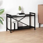vidaXL Bibliothèque Chêne noir 80 x 30 x 48.5 cm Bois d'ingénierie