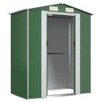 vidaXL Abri de jardin Vert 192x108x223 cm Acier galvanisé