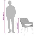 vidaXL Ensemble de salle à manger pour jardin 5 Pièces Beige polyrotin