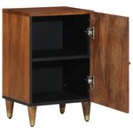 vidaXL Meuble de salle de bain 38x33x58 cm en bois solide de mangue