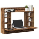 vidaXL Bureau mural Bois ancien 105 x 48 x 75 cm Bois d'ingénierie