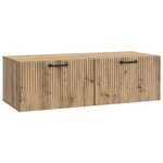 vidaXL Meuble TV mural 98 x 41 x 30 cm Chêne artisanal