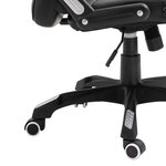 vidaXL Chaise de bureau Noir Similicuir