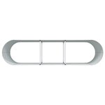 vidaXL Lit surélevé Effet Bois Métal 320 X 80 X 81 cm Durable