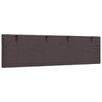 vidaXL Coussin de tête de lit marron foncé 180 cm tissu