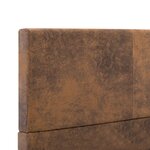 vidaXL Cadre de lit sans matelas marron similicuir daim 90x200 cm