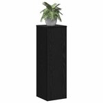 vidaXL Support de Plante 2 Pièces Chêne noir 25 x 25 x 80 cm