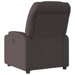 vidaXL Fauteuil inclinable Marron foncé Tissu