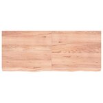 vidaXL Étagère murale marron clair bois chêne massif traité