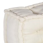 vidaXL Unité de canapé modulaire 4 Pièces Crème Tissu
