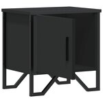 vidaXL Tables de chevet 2 Pièces Noir 40 x 30 x 40 cm Aggloméré