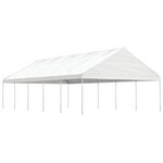vidaXL Belvédère avec toit blanc 11 15x5 88x3 75 m polyéthylène