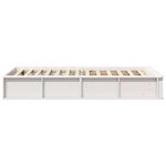 vidaXL Cadre de lit avec stockage Blanc 90 x 200 cm Bois composite