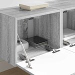 vidaXL Meuble TV mural 2 Pièces Gris Sonoma 60 x 31 x 29.5 cm