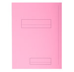 Paquet de 50 chemises 2 rabats JURA en carte 240 grammes coloris rose EXACOMPTA