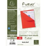 Paquet 100 chem Foldyne180 bord décalé bulle EXACOMPTA
