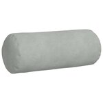 vidaXL Coussins d'accent 2 Pièces Gris clair Ø 15 x 40 cm