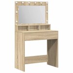 vidaXL Table de Toilette avec étagère Chêne Sonoma 75 5 x 41 x 135 cm