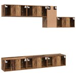 vidaXL Ensemble meuble TV 7 Pièces Bois ancien 60 x 30 x 30 cm