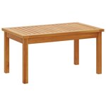 vidaXL Ensemble de canapé de jardin 5 pièces avec coussins en bois d'acacia robuste.