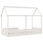 vidaXL Cadre de lit d'enfants forme de maison sans matelas 90x200 cm