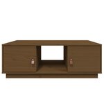vidaXL Table basse Marron miel 100x50x35 cm Bois massif de pin