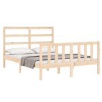 vidaXL Cadre de lit sans matelas 120x200 cm bois de pin massif