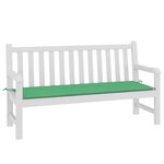 vidaXL Coussin de banc de jardin vert 150x50x3 cm tissu oxford